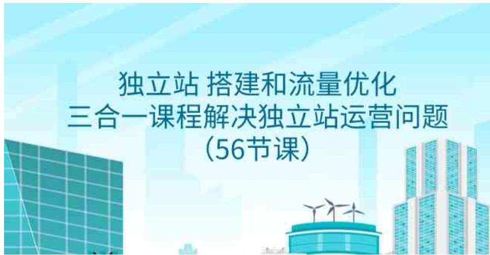 （9156期）独立站 搭建和流量优化，三合一课程解决独立站运营问题（56节课）-大源资源网