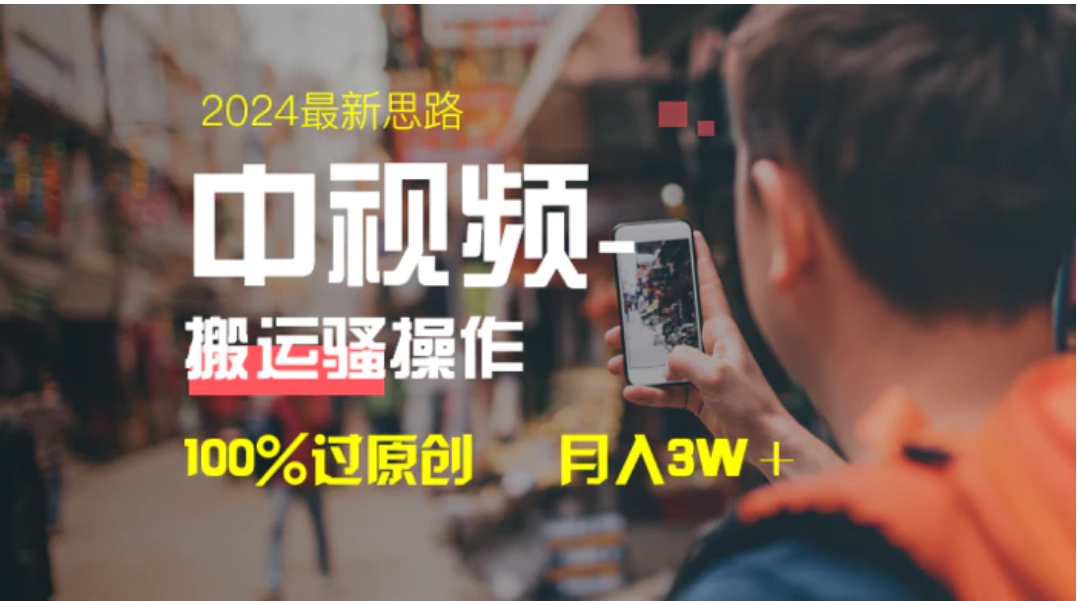 中视频新思路，双重去重100%过原创，一键分发多平台变现，简单无脑，日入1000+-大源资源网