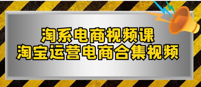 淘系-电商视频课，淘宝运营电商合集视频-大源资源网