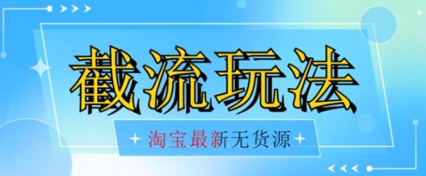 首发价值2980最新淘宝无货源不开车自然流超低成本截流玩法日入300+【揭秘】【1016更新】-大源资源网