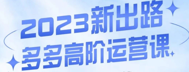 大炮·多多高阶运营课，3大玩法助力打造爆款，实操玩法直接亮出干货-大源资源网