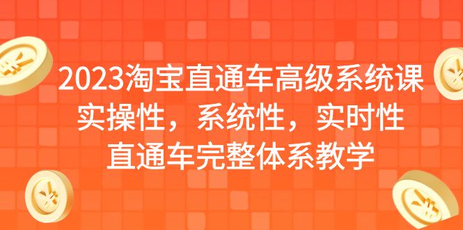 2023淘宝直通车高级系统课，实操性，系统性，实时性，直通车完整体系教学-大源资源网