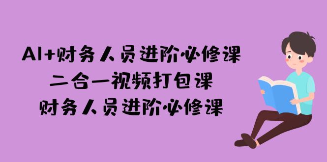 AI + 财务人员进阶必修课二合一视频打包课，财务人员进阶必修课-大源资源网