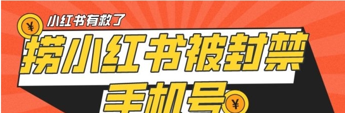 【首发解封】小红书被封号禁言账号手机换绑-大源资源网