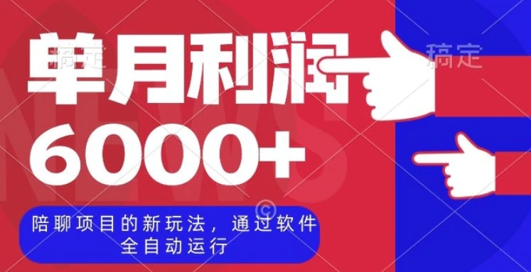 陪聊项目的新玩法，通过软件全自动运行，单月利润6000+【揭秘】-大源资源网