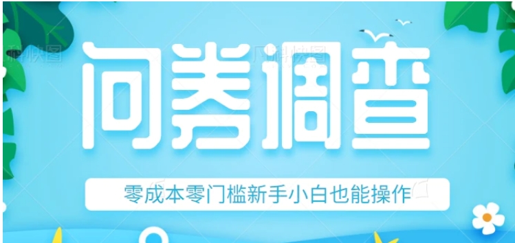 最新问卷调查赚钱项目，零成本零门槛新手小白也能操作，附上亲测技巧！-大源资源网