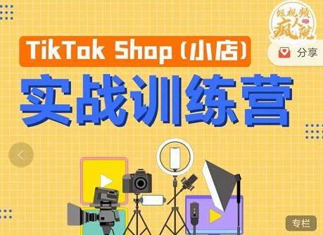 疯人院《TIKTOK SHOP小店实战训练营》海外小店带货，从0到1掌握TK小店运营-大源资源网