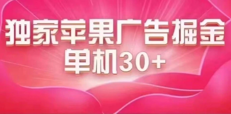 最新苹果系统独家小游戏刷金 单机日入30-50 稳定长久吃肉玩法-大源资源网