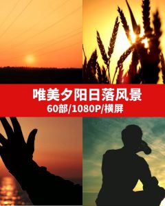 唯美夕阳日落风景视频素材--大源资源网